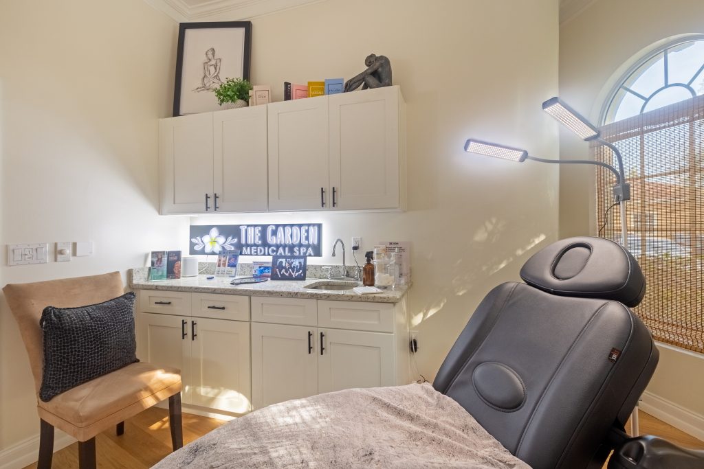 Treatment room at the Garden Med Spa in Pinellas Park